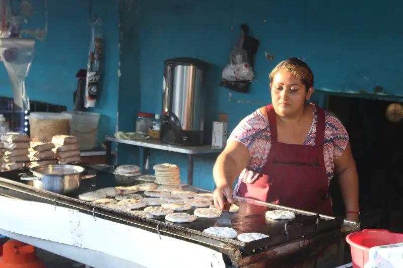 Making Pupusas in El Salvador
