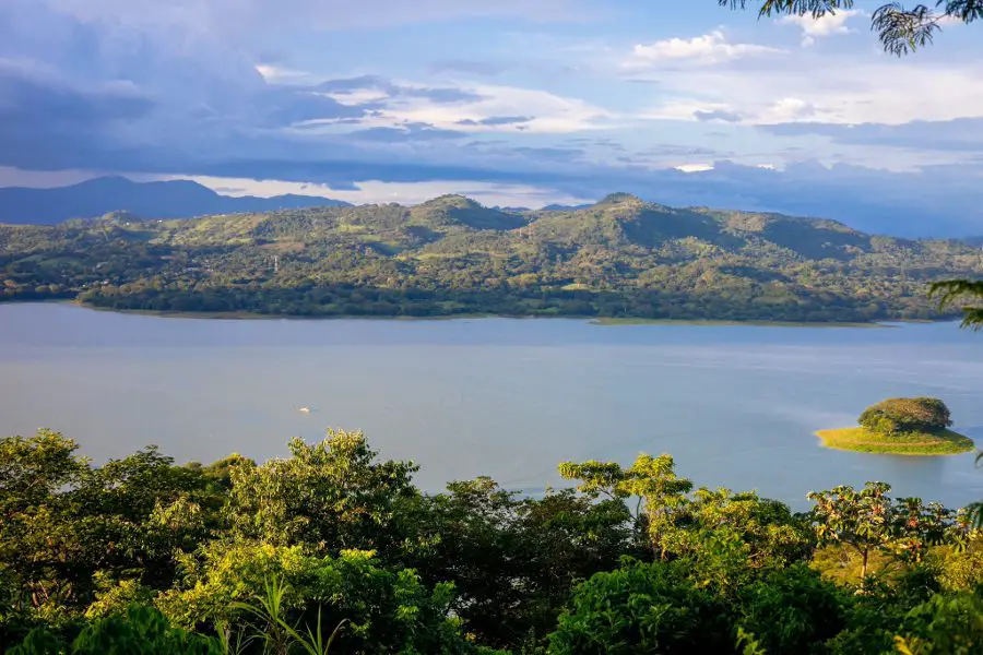 Lake Suchitlan in El Salvador