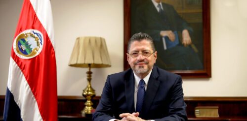 Costa Rica's president, Rodrigo Chaves