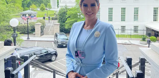 Milena Mayorga at the White House.