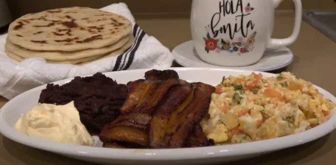 Typical Salvadoran Breakfast