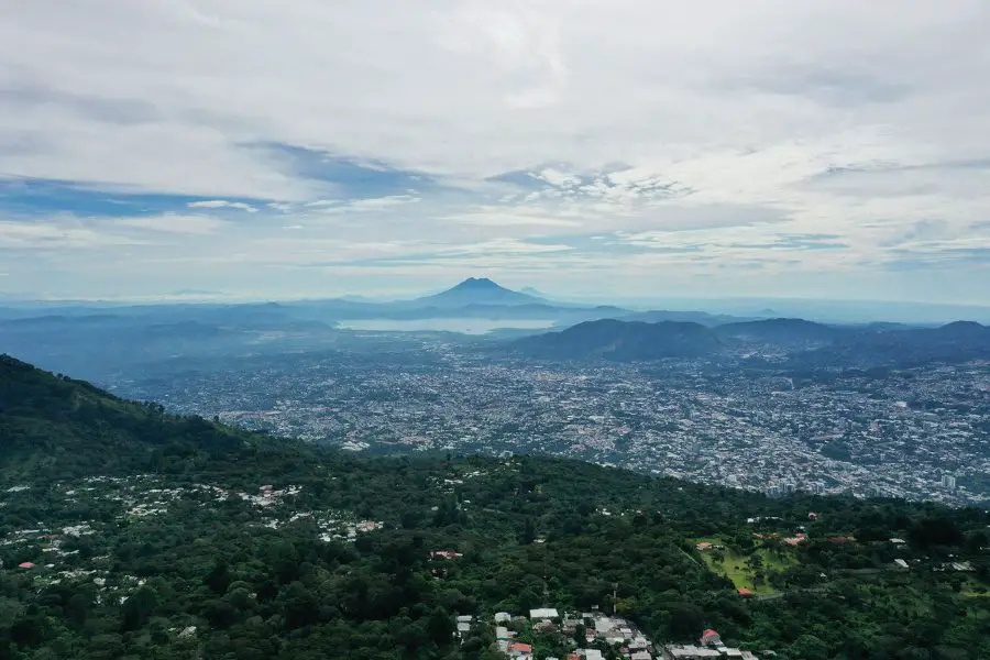 View from the San Salvador Volcano. 