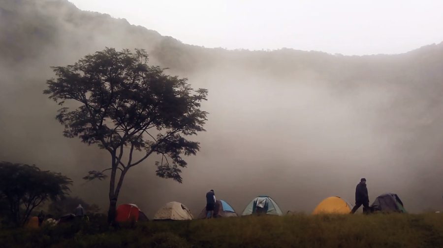 Camping Inside the San Salvador Volcano Crater
