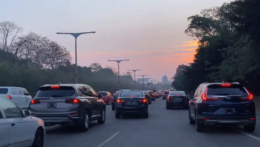 Driving in El Salvador.