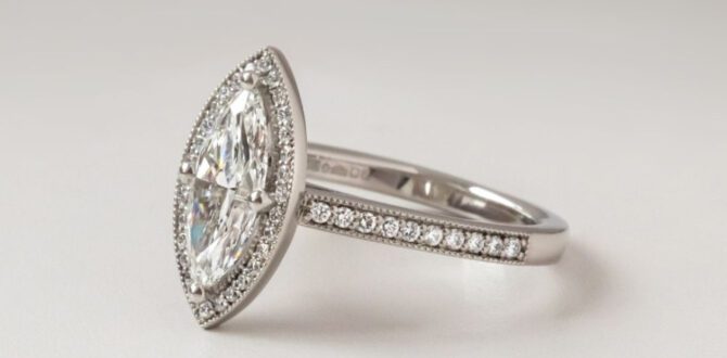 hidden halo marquise engagement ring