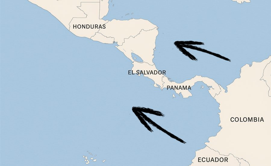 Central America cocaine seizures