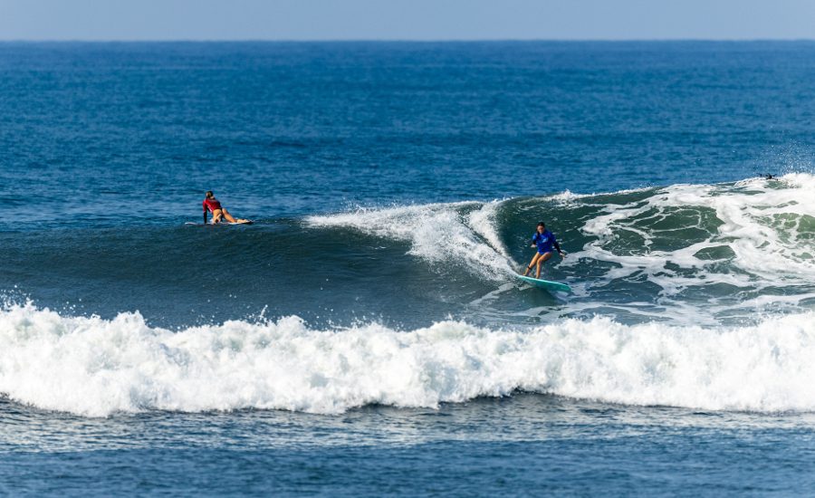Longboard Surfing in El Salvador.