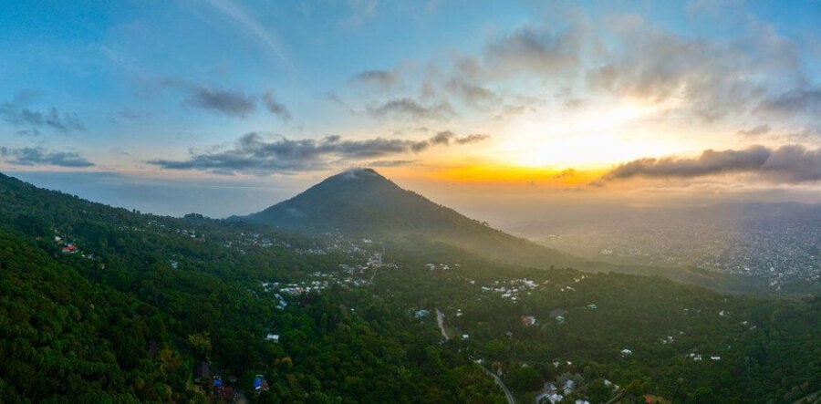 Scenic View from El Boqueron Natonal Park