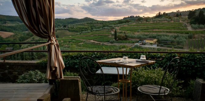 Rolling Vineyards of Chianti and the Open Roman Campagna