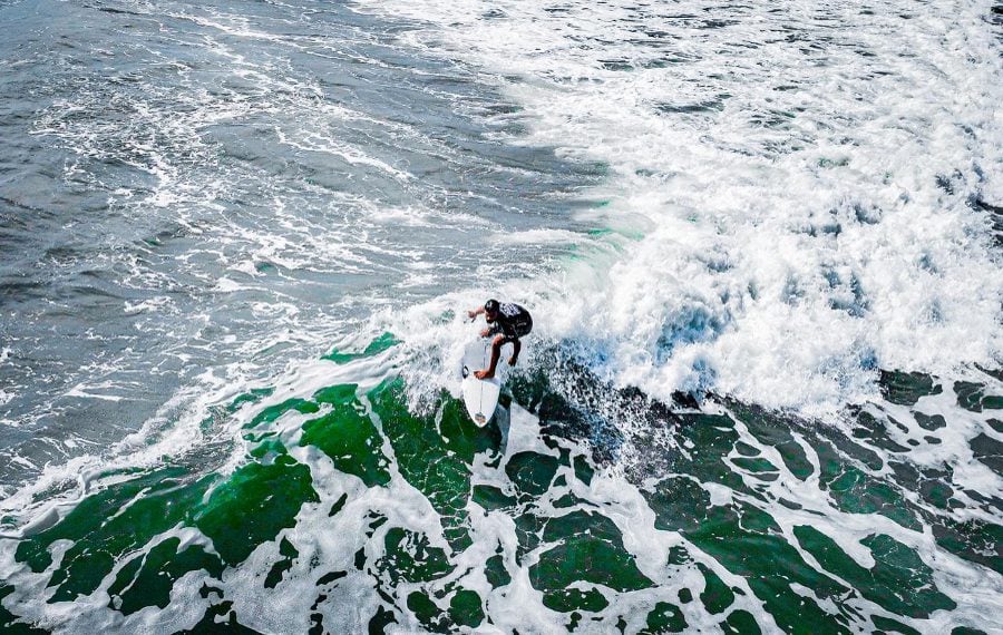 Surfing in Eastern El Salvador