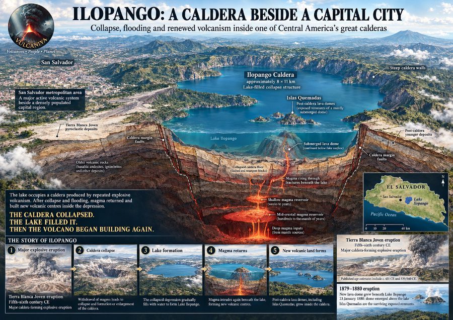 El Salvador Caldera Volcano